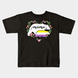 LGBTQ Mama Bear Non Binary Gay Equal Rights Kids T-Shirt